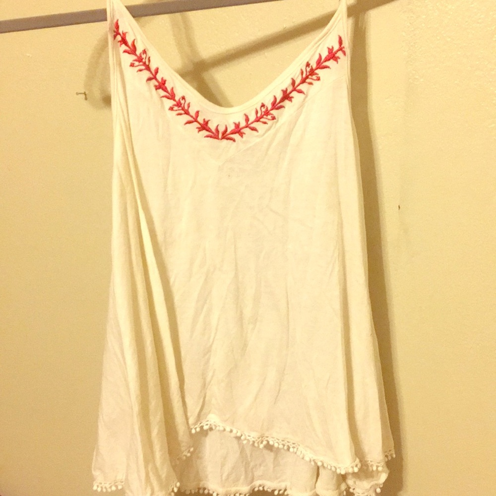 Boho embroidered top